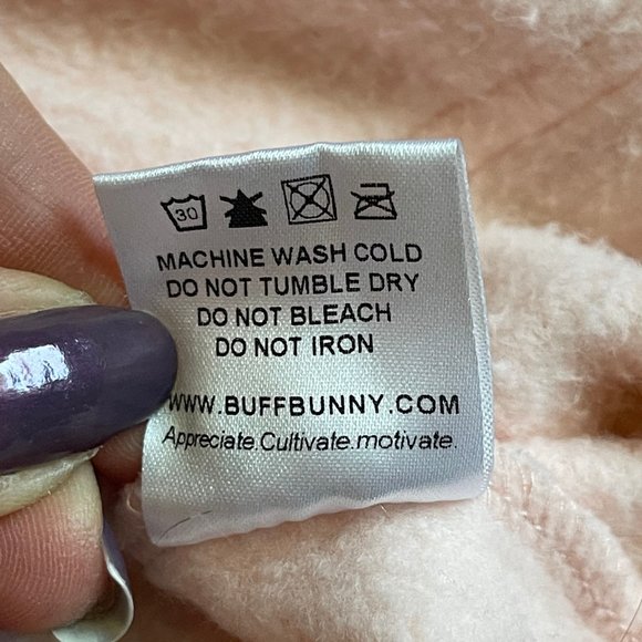 Buffbunny Collection Hero Sweatshirt Hoodie, Size Large, Pink & White - Picture 7 of 13